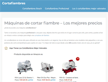 Tablet Screenshot of cortafiambres.com
